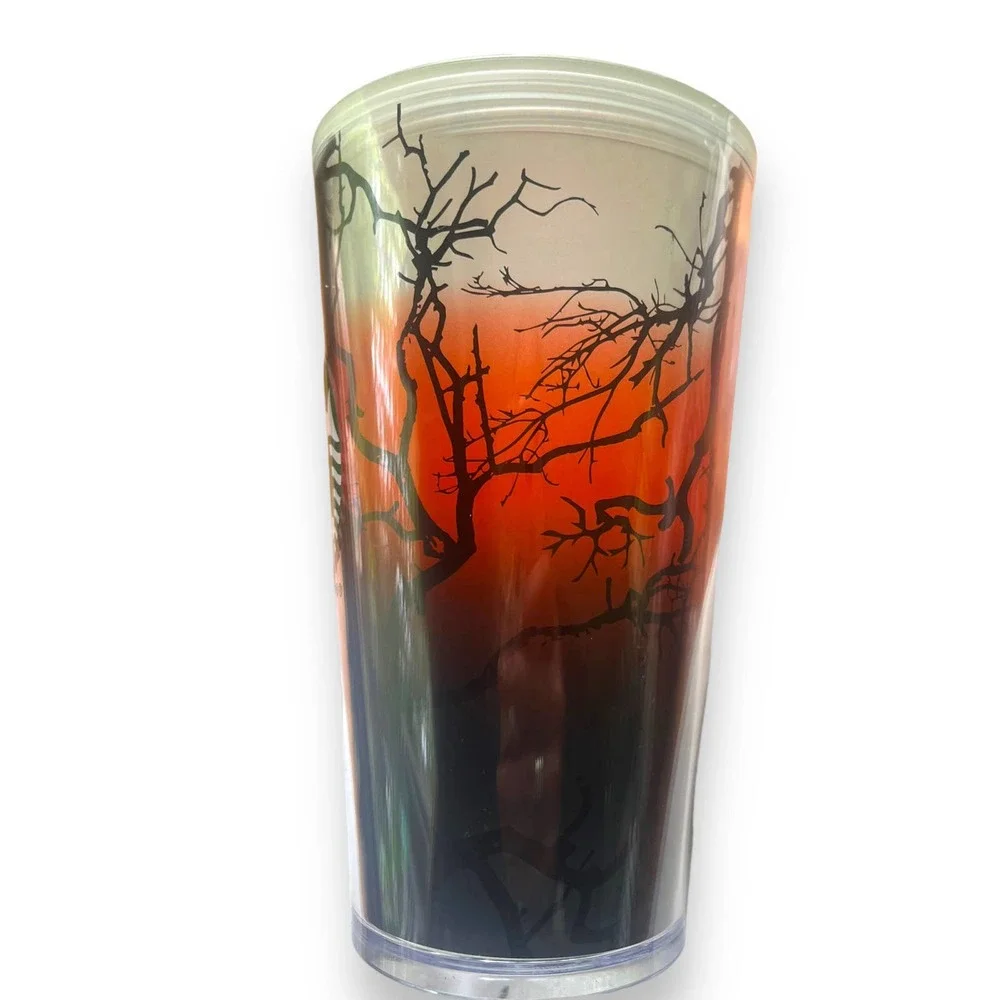 Starbucks RAVEN'S PERCH 2022 Halloween 16 oz Cold Cup *Glow in the Dark* - Picture 3 of 13